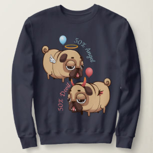 Sweatshirt Angel/Diable Carlin mignon
