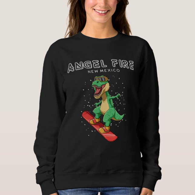 Sweatshirt Angel Fire New Mexico  Rex Snowboard (Devant)