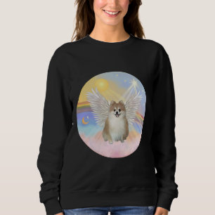 Sweatshirt Angel Poméranien Dans Les Nuages Du Ciel