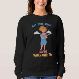 Sweatshirt Angel Puisse Ton Ange Toujours Garder Te Cherub