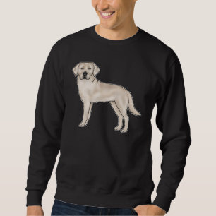 Sweatshirt Anglais Cream Labrador Retriever Cartoon Lab Chien