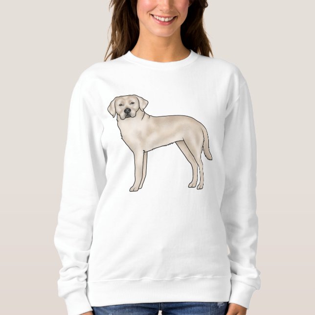 Sweatshirt Anglais Cream Labrador Retriever Cute Lab Dog (Devant)
