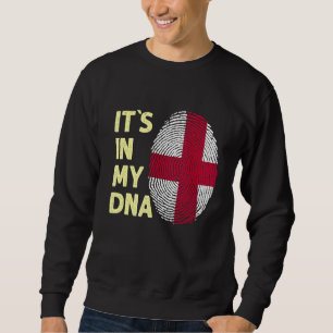 Sweatshirt Angleterre Dans Mon Adn Angleterre Drapeau Équipe