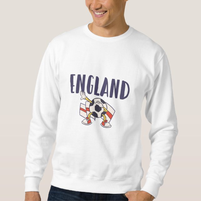 Sweatshirt Angleterre Fan Shirt Anglais Drapeau (Devant)