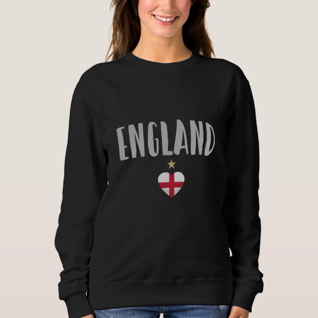 Sweatshirt Angleterre Fan Shirt Anglais Drapeau (Devant)