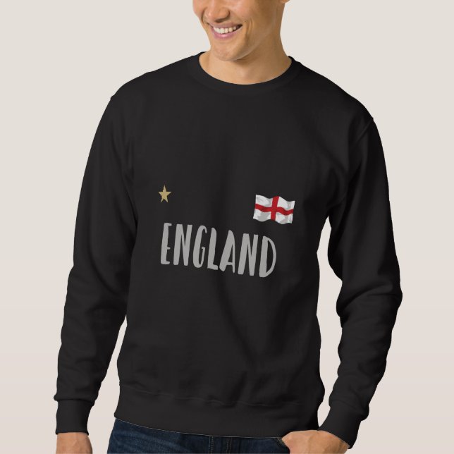 Sweatshirt Angleterre Fan Shirt Anglais Drapeau (Devant)