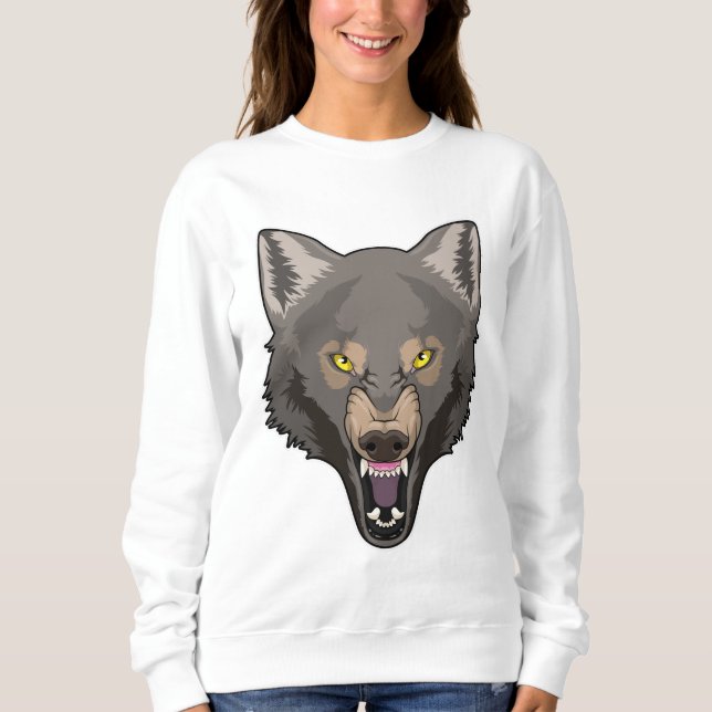 Sweatshirt Angry Wolf (Devant)
