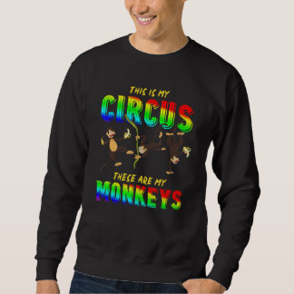 Sweatshirt Animal de zoo C'est mon cirque Voici mes singes