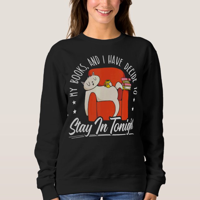 Sweatshirt Animal Love Chat Livres Et Chats (Devant)