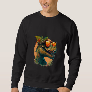 Sweatshirt Animals Graphic rex Dinosaur Wearing Sunglasses 5