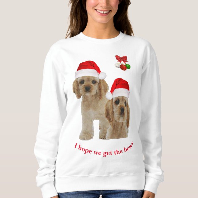 Sweatshirt Animaux de Noël (Devant)