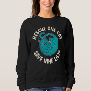 Sweatshirt Animaux secourus Chat Fosterage Secourt Animaux An
