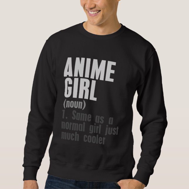 Sweatshirt Anime Girl Definition (Devant)