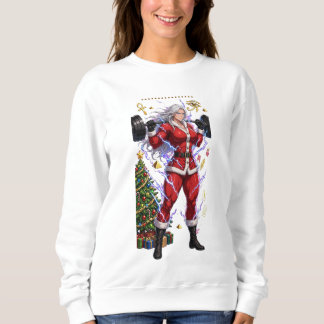 Sweatshirt Anime Muscle Maman Noël - Art Gainsmas de salle de