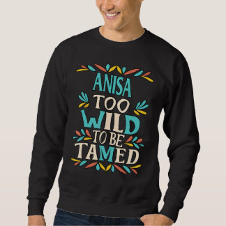 Sweatshirt ANISA Nom Cute Retro Girls Fleur sauvage ANISA Nom