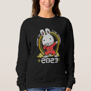 Sweatshirt Année Dabbing du lapin 2023 chinois Zodiac Sig