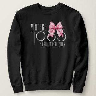 Sweatshirt Année de naissance vintage vieilli à cadeau de per