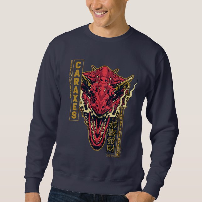 Sweatshirt Année de tête de Carax du Dragon | 恭 喜 財 發 (Devant)