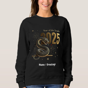 Sweatshirt Année du serpent 2025 Zodiac chinois personnalisab