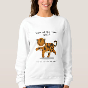 Sweatshirt Année du tigre 2022 Cute Zodiac Animal