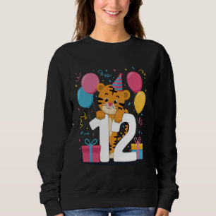 Sweatshirt Anniversaire 12 ans pour garçon fille 12 ans douze