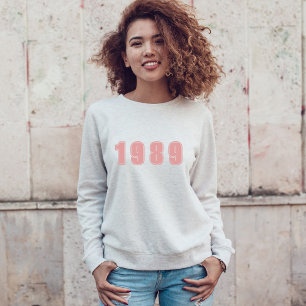 Sweatshirt Anniversaire Année, personnage rose vif tendance t