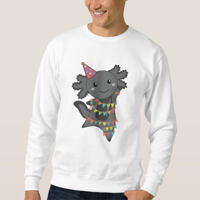 Sweatshirt Anniversaire Axolotl Garland (Devant)