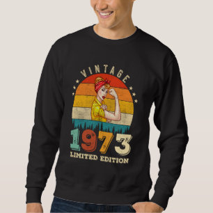 Sweatshirt anniversaire de 52 ans 1973 Vintage 52e anniversai