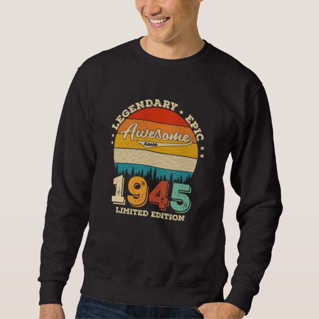 Sweatshirt anniversaire de 70 ans 1955 merveilleux 70e annive (Devant)