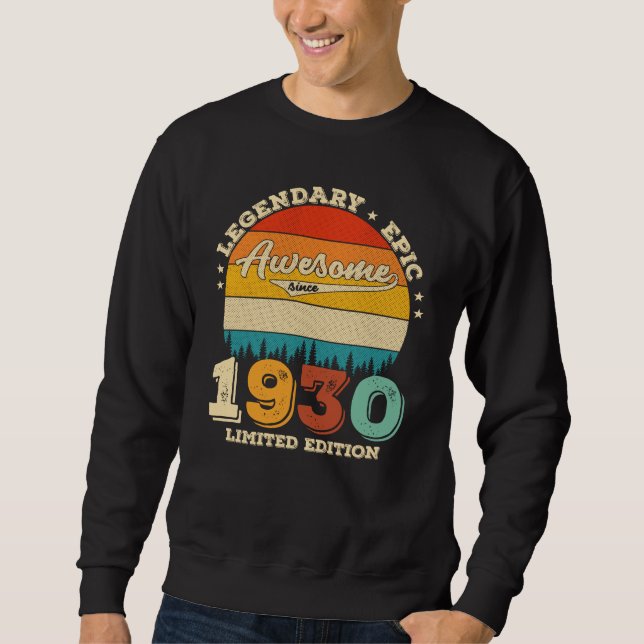 Sweatshirt anniversaire de 95 ans Retro Magnifique 95e annive (Devant)