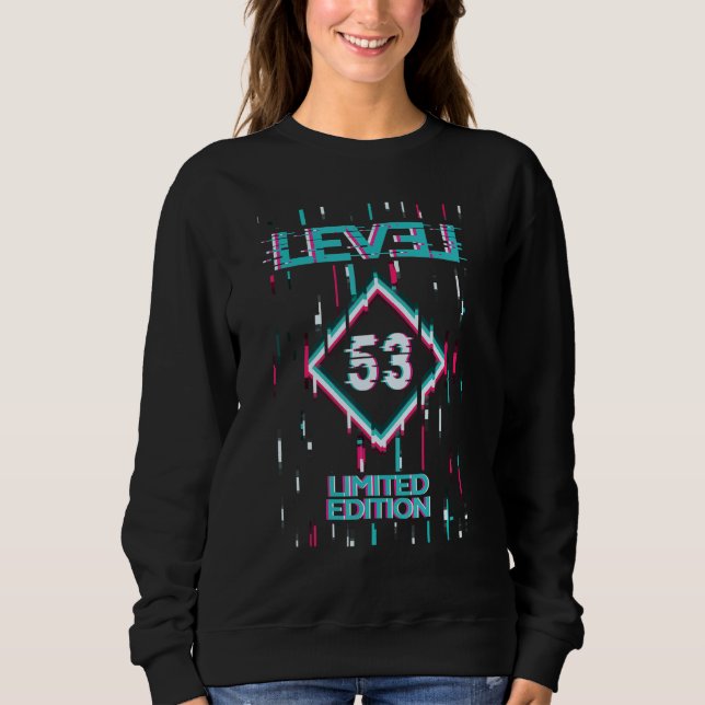 Sweatshirt Anniversaire Niveau 53 Ans Jeu utilisé (Devant)