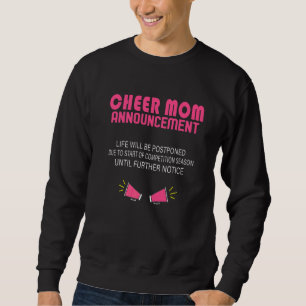 Sweatshirt Annonce Fière Maman Pour Cheerleaders Femmes Fille