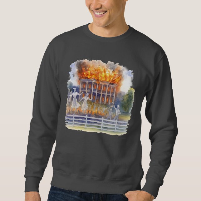 Sweatshirt Antebellum Mansion | Incendies Nottoway Resort (Devant)