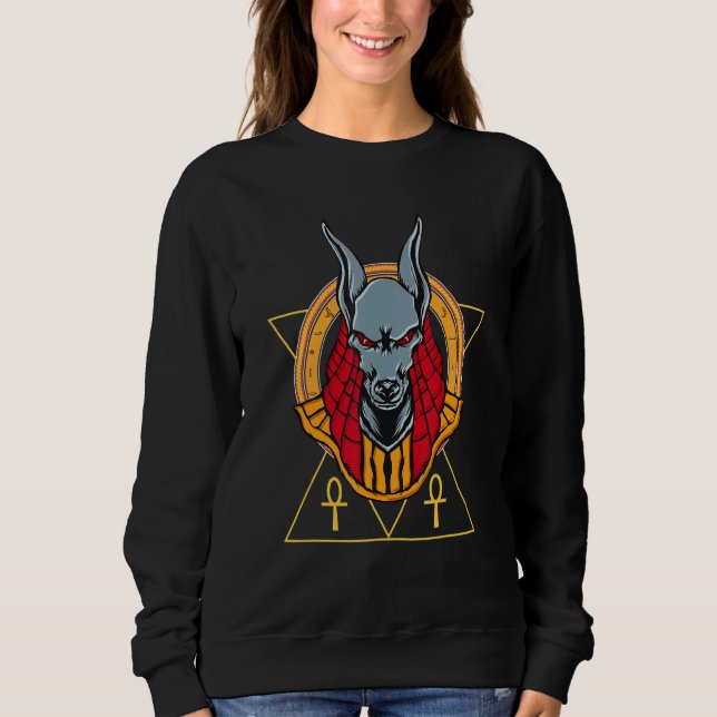 Sweatshirt Anubis Art Anubis Et Bastet Anubis Jackal Anubis (Devant)