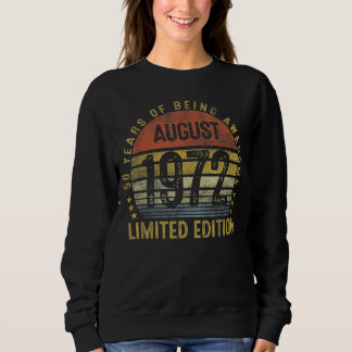 Sweatshirt Août 1972 50e anniversaire Vintage