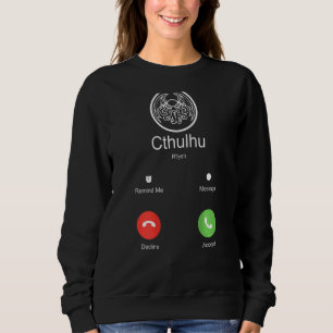 Sweatshirt Appel À Mort Du Monstre Cthulhu Mythos Goth Cthulh