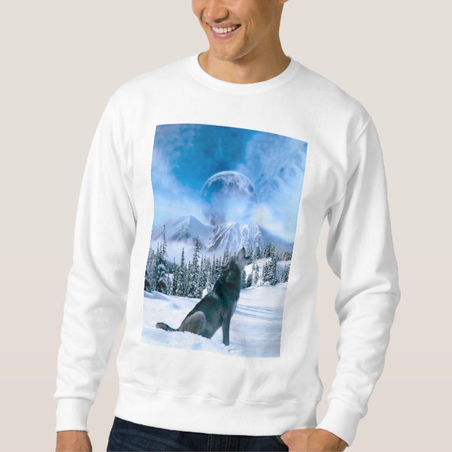 Sweatshirt Appel de loup (Devant)