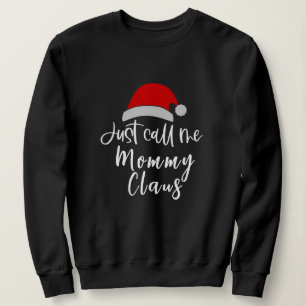Sweatshirt Appelez-moi le Père Noël Personnalisé Noël