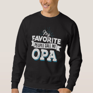 Sweatshirt Appelez-Moi Opa Design For Men Papa Fête des pères