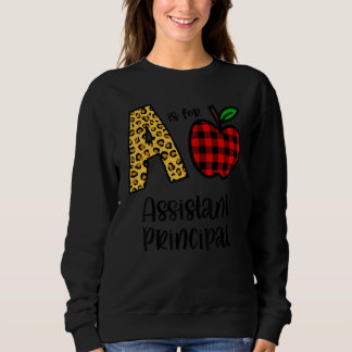 Sweatshirt Apple A Is For Assistant Principal Back To School