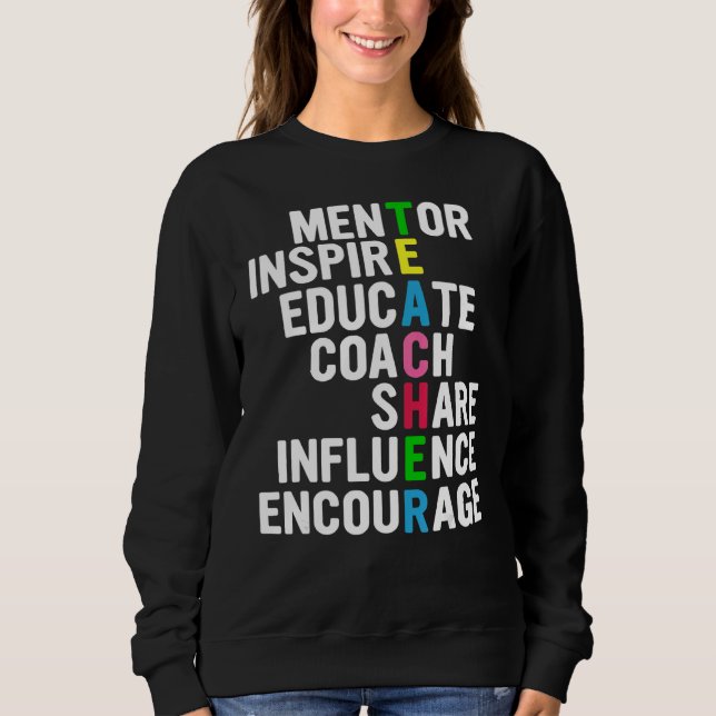 Sweatshirt Appréciation de l'enseignant (Devant)