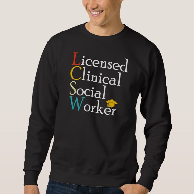 Sweatshirt Appréciation du travailleur social clinique agréé  (Devant)