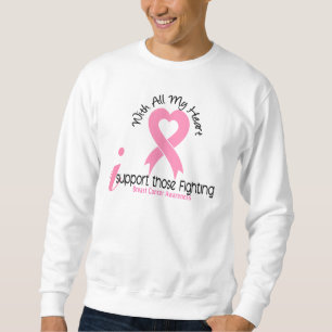 Sweatshirt Appui du cancer du sein I ceux combattant