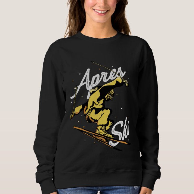 Sweatshirt Apres Ski Party Skiing Ski Mountains  Ski Rider  1 (Devant)