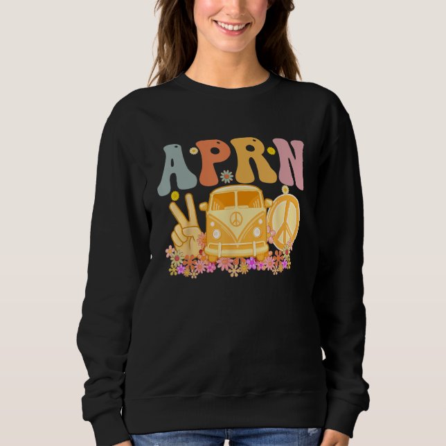 Sweatshirt APRN Week Groovy Appreciation Day For Women (Devant)