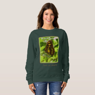 Sweatshirt Aquarelle à papillon coloré Nature Personnalisée