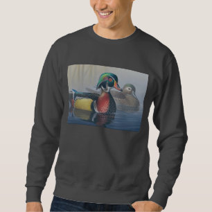 SWEATSHIRT AQUARELLE D'OISEAUX AQUATIQUES