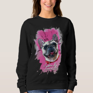Sweatshirt Aquarelle et ambre bleu français couleur mignonne