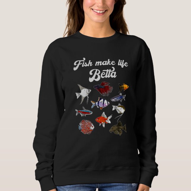 Sweatshirt Aquarist Pour Aquarium Fish Tank & Fish Keing 1 (Devant)