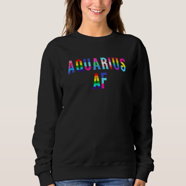 Sweatshirt Aquarius Lgbt Drapeau Gay pride Transgenre Rainbow (Devant)